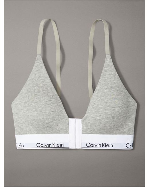 Calvin Klein Modern Cotton Lightly Lined Triangle Front Closure