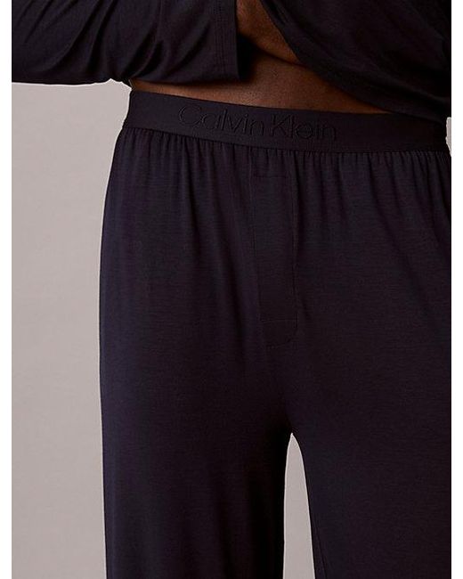 Calvin Klein Blue Pants Pyjama Set Ultra Soft Modal for men