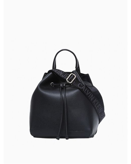 Calvin Klein Black Ultra Light Bucket Bag