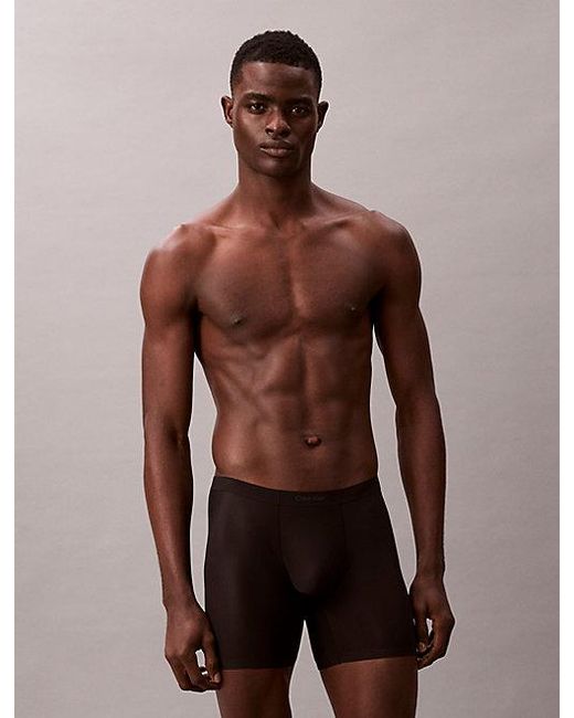 Calvin Klein Brown Boxer Briefs Invisibles for men