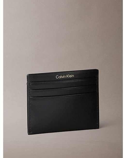 Calvin Klein Black Monogram Hardware Card Holder And Key Fob Set
