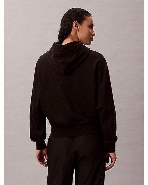 Calvin Klein Black Premium Terry Hoodie