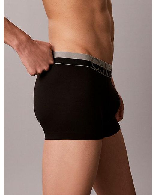 Calvin Klein Gray Low Rise Trunks Micro Stretch for men