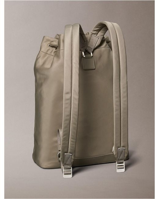 Calvin Klein Multicolor Matte Nylon Drawstring Backpack for men