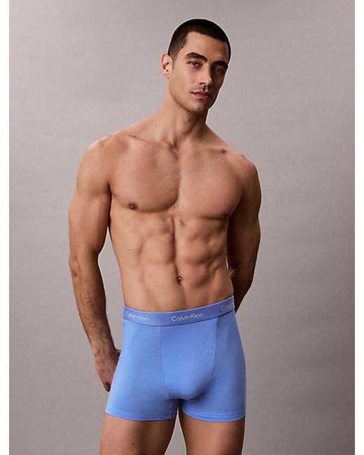 Calvin Klein 5-Pack Korte Boxers in het Blue voor heren