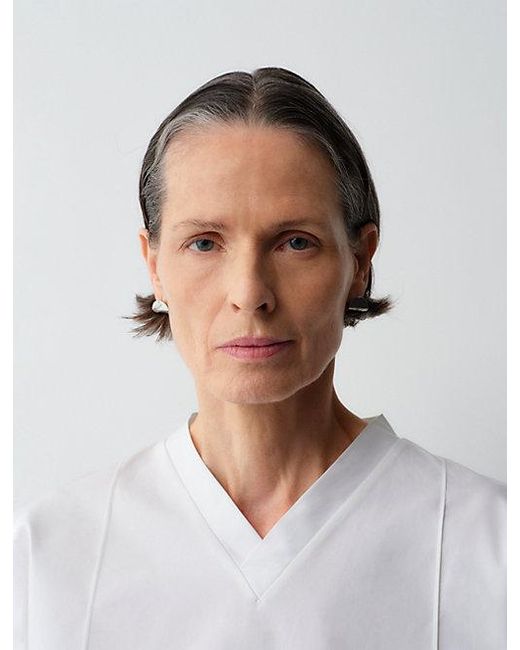 Calvin Klein White Lynn Wrap Top