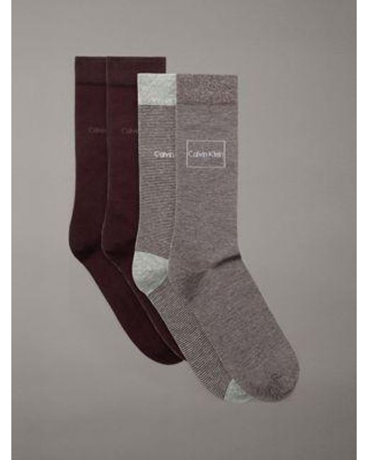 Pack de 4 pares de calcetines de deporte en set de regalo Calvin Klein de hombre de color Brown