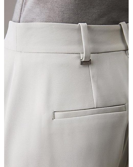Calvin Klein Slim Fit Broek Met Wijde Pijpen in het Gray