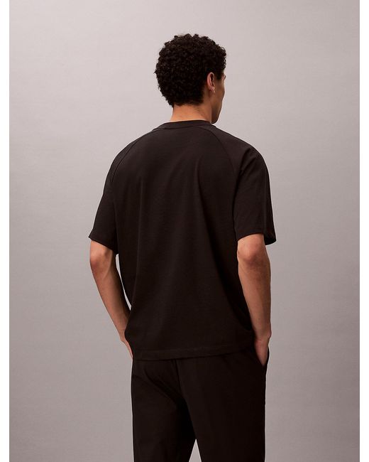 Calvin Klein Black Performance Cotton Blend Gym T-Shirt for men