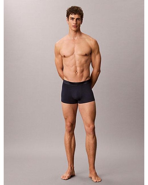 Calvin Klein Gray 3 Pack Trunks for men