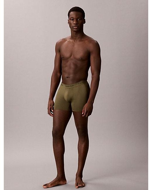 Calvin Klein Multicolor 3 Pack Boxer Briefs Microfibre Stretch for men