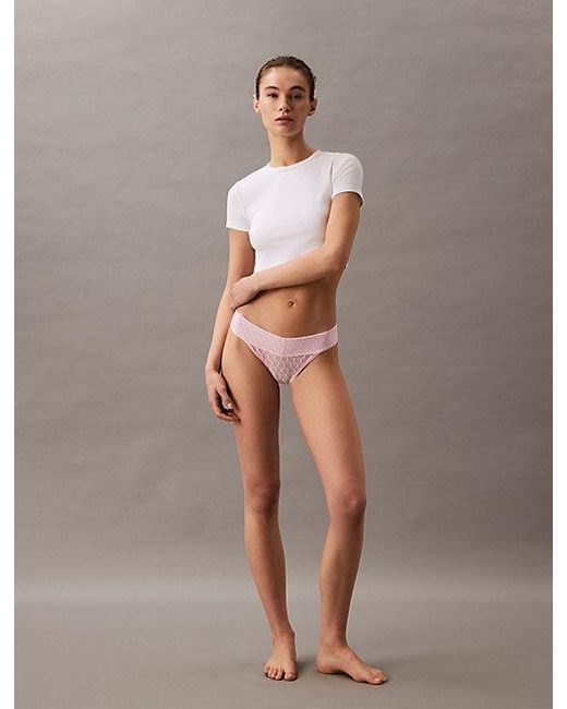 Calvin Klein Slip Met Lage Taille in het Gray
