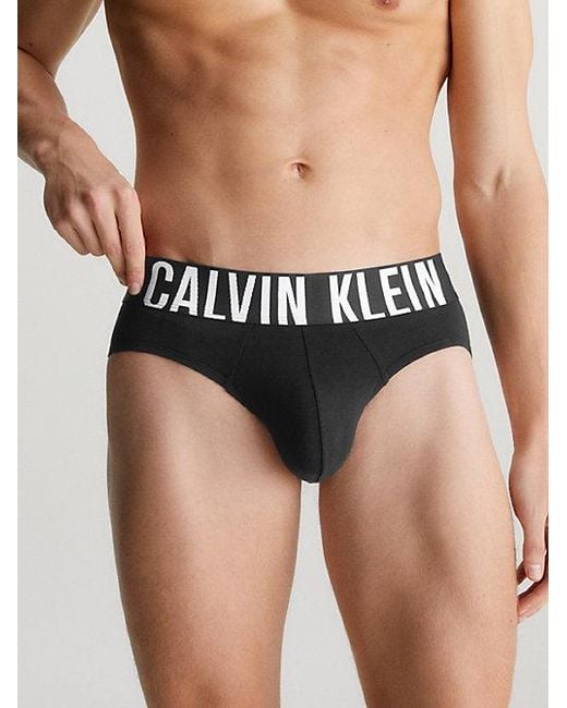 Calvin Klein Black 3 Pack Briefs Intense Power Cotton for men
