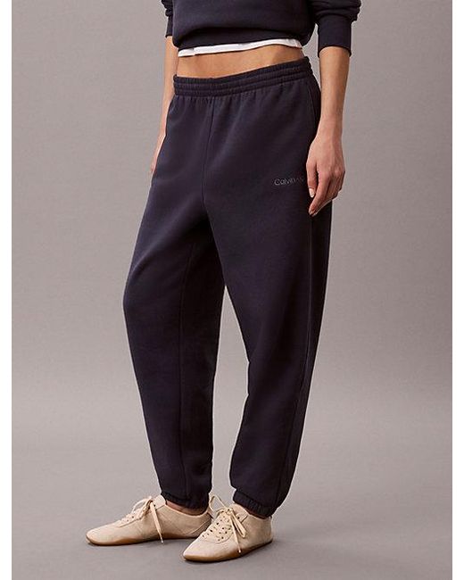 Calvin Klein Blue Sport French Terry Joggers
