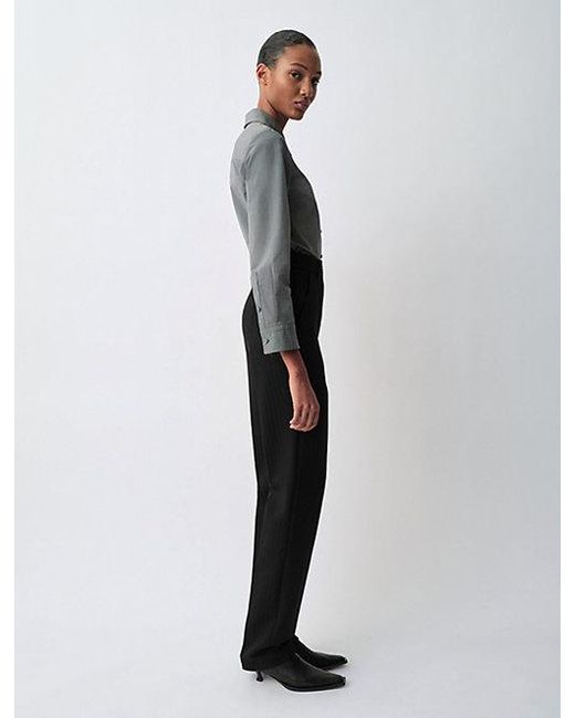 Calvin Klein Gray Lucia Slim Trousers