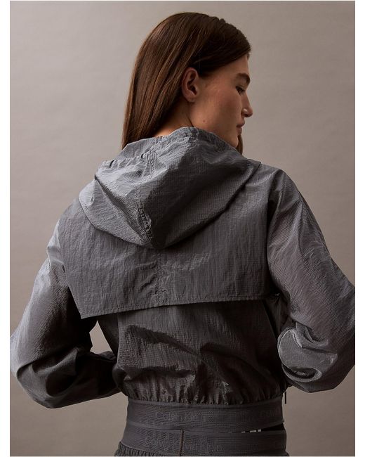 Calvin Klein Gray Calvin Klein Active Icon Mesh Jacket