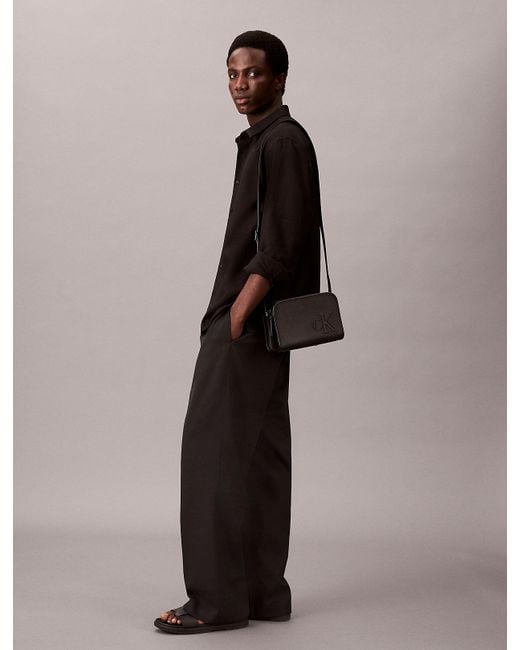 Borsa A Tracolla Per Fotocamera di Calvin Klein in Black da Uomo
