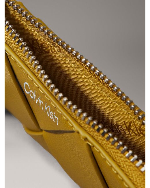 Portafoglio Con Porta Carte Intessuto di Calvin Klein in Yellow