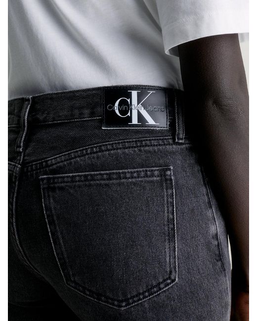 Calvin Klein Blue Low Rise Straight Jeans