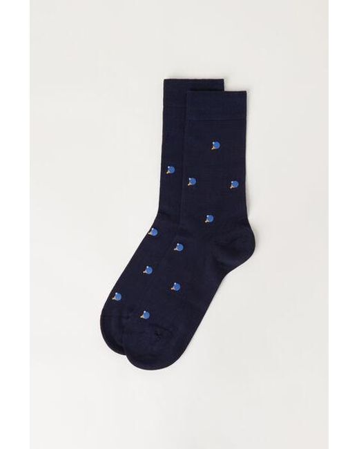 Calzedonia Blue ’S All-Over Pattern Short Socks for men