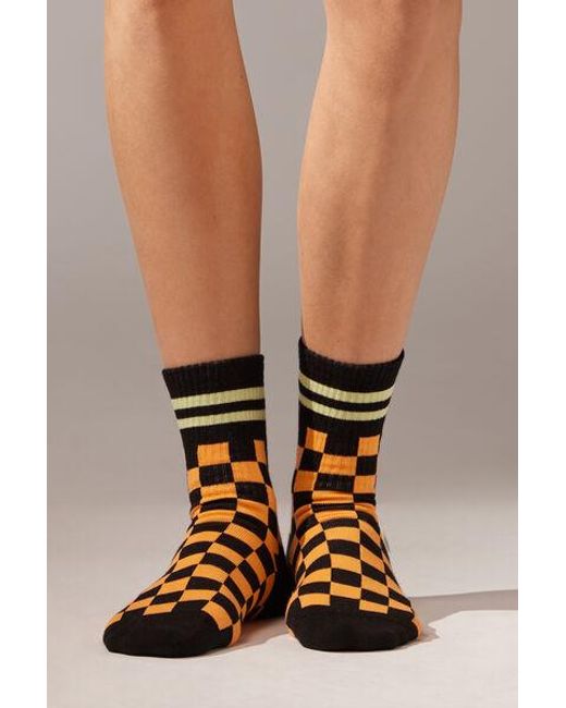 Calzedonia Black Skater Style Short Socks