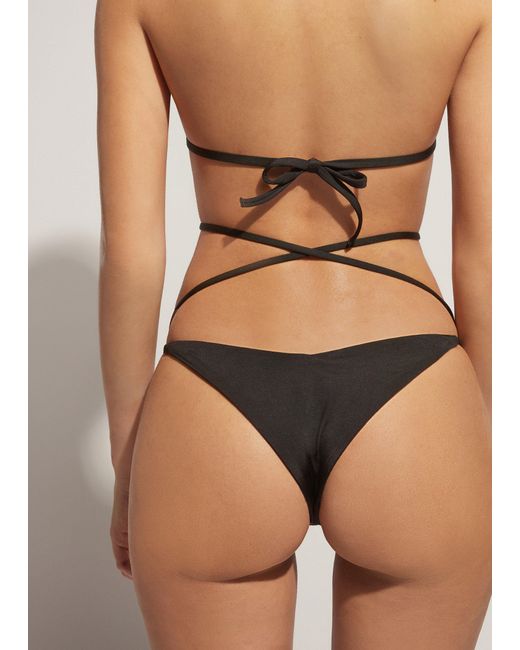 Brasileña lazos bikini abu dhabi de Calzedonia de color Negro | Lyst