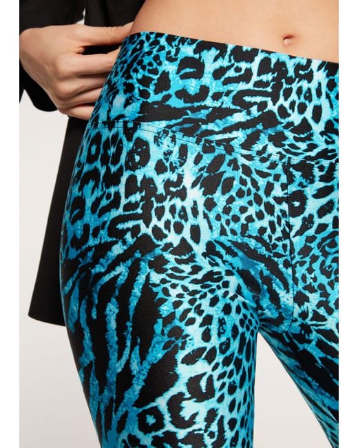 Leopard print tights in tulle in ANIMAL PRINT for for Women