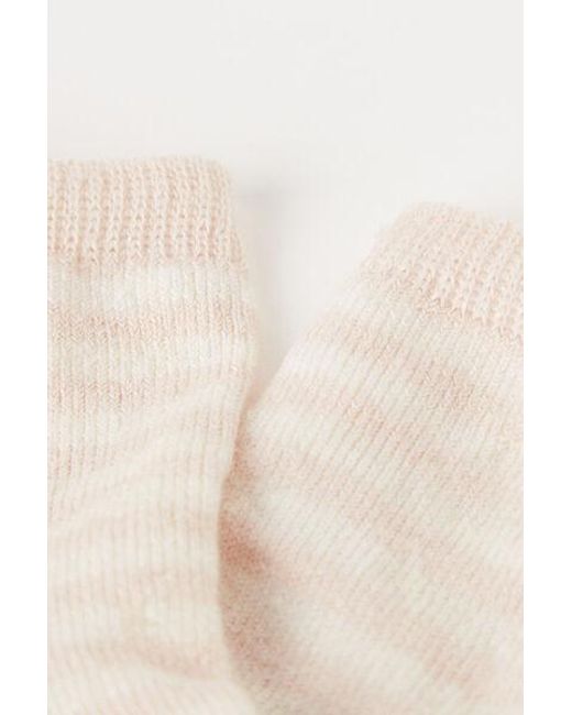 Calzedonia Natural Striped Linen Short Socks