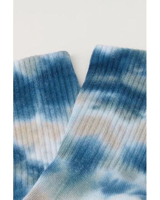 Calzedonia Blue Tie Dye Short Sport Socks