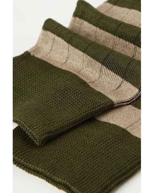 Calzedonia Green ’S Striped Short Socks for men