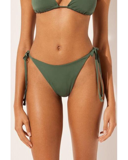 Calzedonia Green Tie Brazilian Bikini Bottoms Indonesia