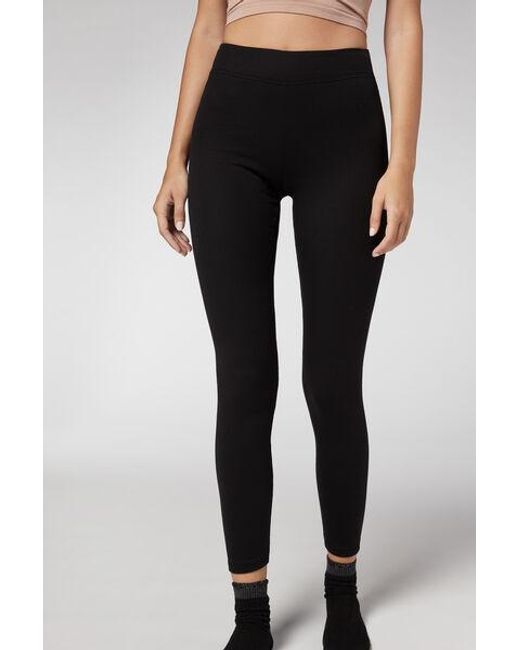 Calzedonia Cashmere Blend Leggings in Black | Lyst