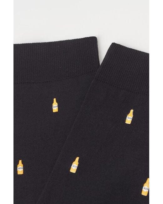 Calzedonia Black ’S All-Over Pattern Short Socks for men