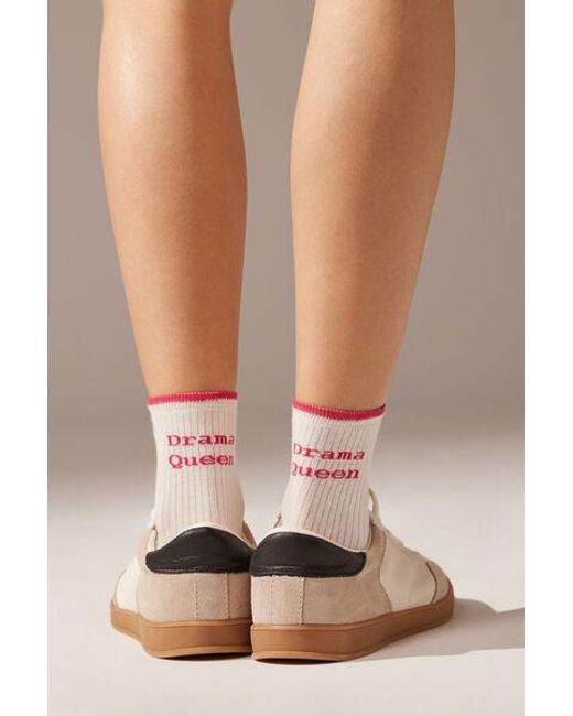 Calzedonia Pink Drama Style Short Socks