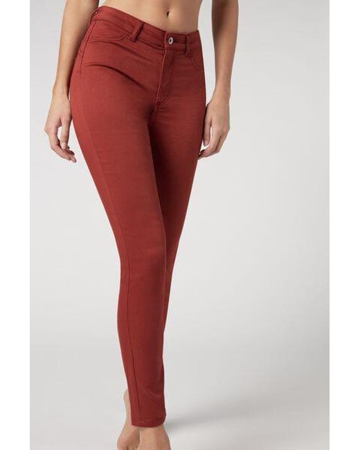 Calzedonia Denim Push-up And Jeans in Red | Lyst