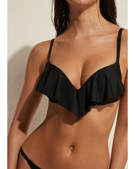 Calzedonia Black Super Push-up Swimsuit Top Indonesia