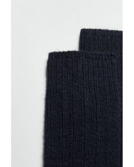 Calzedonia Blue ’S Long Ribbed Socks With Wool And Cashmere for men