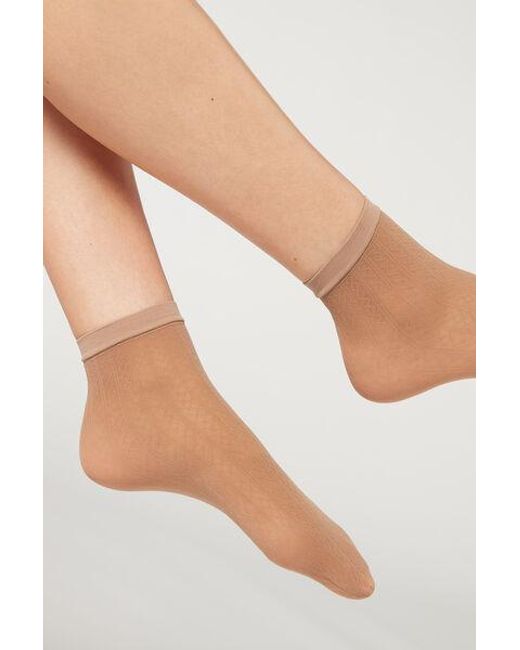 Calzedonia Natural Diamond Pattern Eco Ankle Socks
