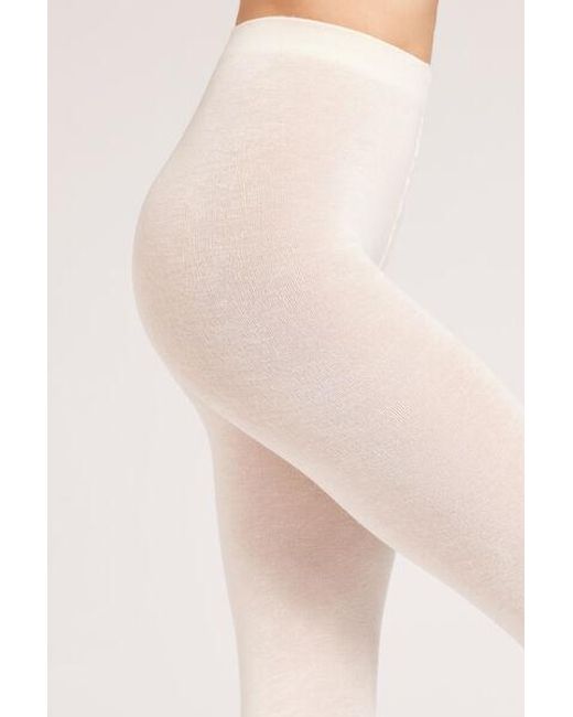 Calzedonia Pink Soft Modal And Cashmere Blend Tights