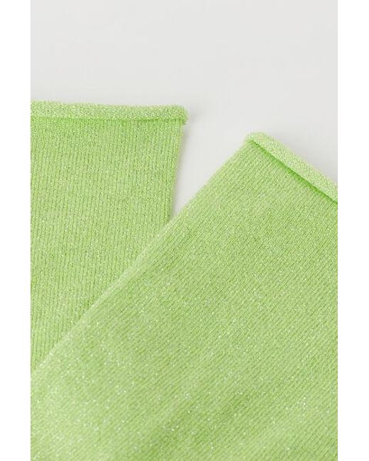 Calzedonia Green Glitter Short Socks