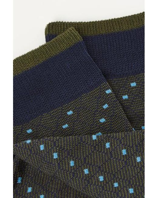 Calzedonia Black ’S Diamond Jacquard Short Socks for men