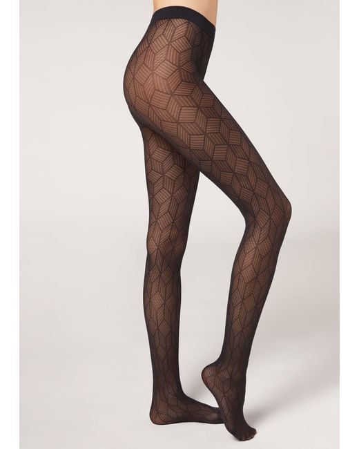 Girls Calzedonia Collant Halloween Halloween Bas Résille Noir