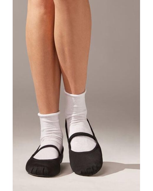 Calzedonia Natural Short Socks With Linen Without Borders