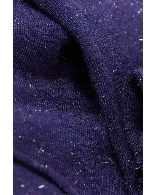 Calzedonia Purple Glitter Short Socks With Cashmere