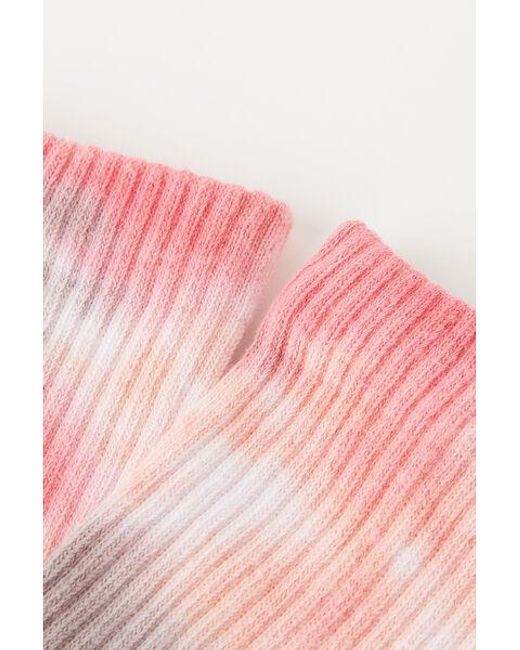 Calzedonia Pink Tie Dye Short Sport Socks