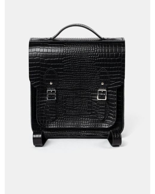 Cambridge Satchel Company Black The Small Portrait Backpack