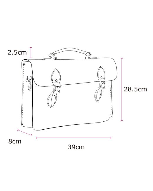 Cambridge Satchel Company Black The Briefcase for men
