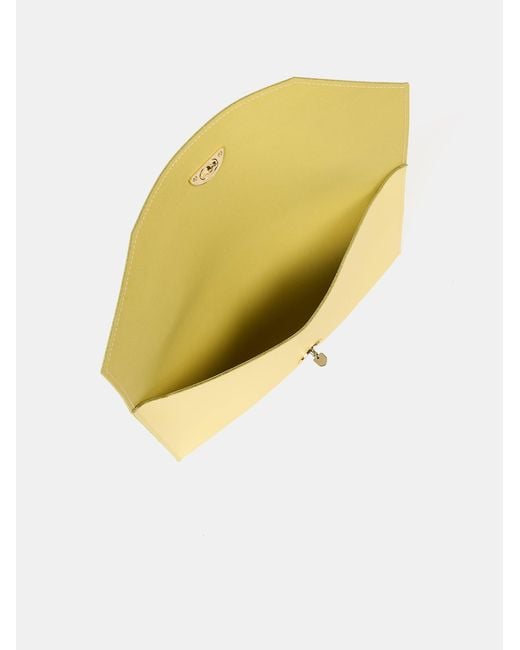 Cambridge Satchel Company Yellow The Oversized Twist Lock Pouch