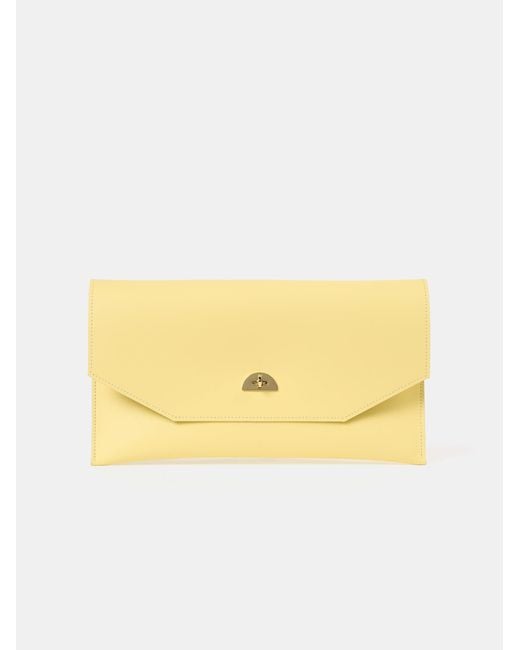 Cambridge Satchel Company Yellow The Oversized Twist Lock Pouch