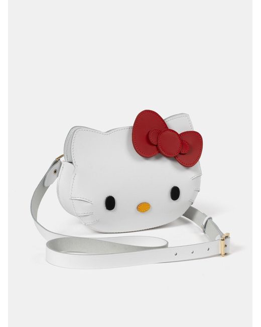 Cambridge Satchel Company White The Mini Hello Kitty Face Bag